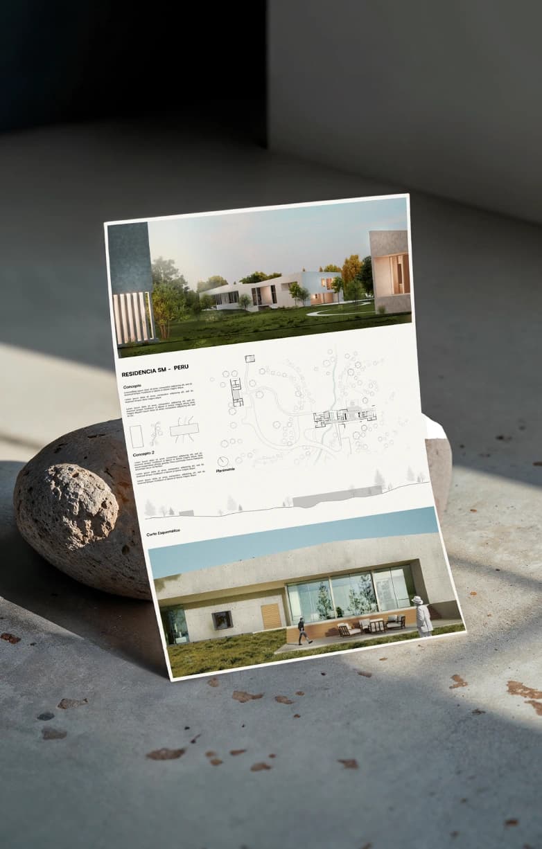 Photoshop + Diagramación para paneles, portafolio y CV